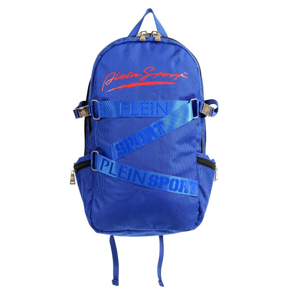 Plein Sport Unisex Blue "ZAINO RUNNER" Backpack Bag